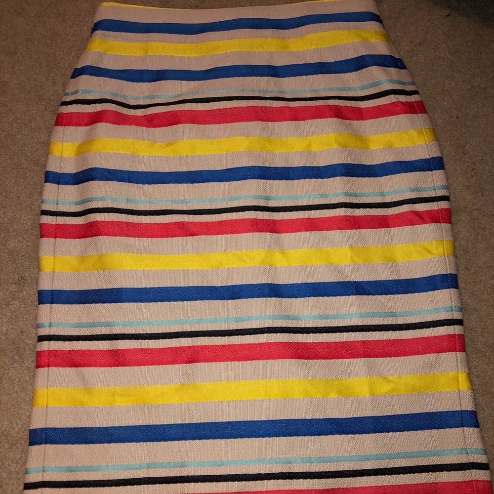 J. Crew Striped Skirt